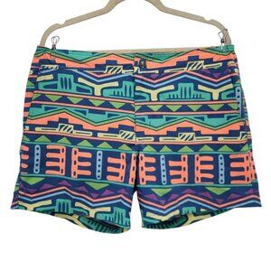 Chubbies Neon Multicolor Swim Trunks Shorts Mens Large